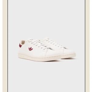 Adidas x Sporty & Rich Stan Smith White and Burgundy Sneakers Size US 7M (W8.5)